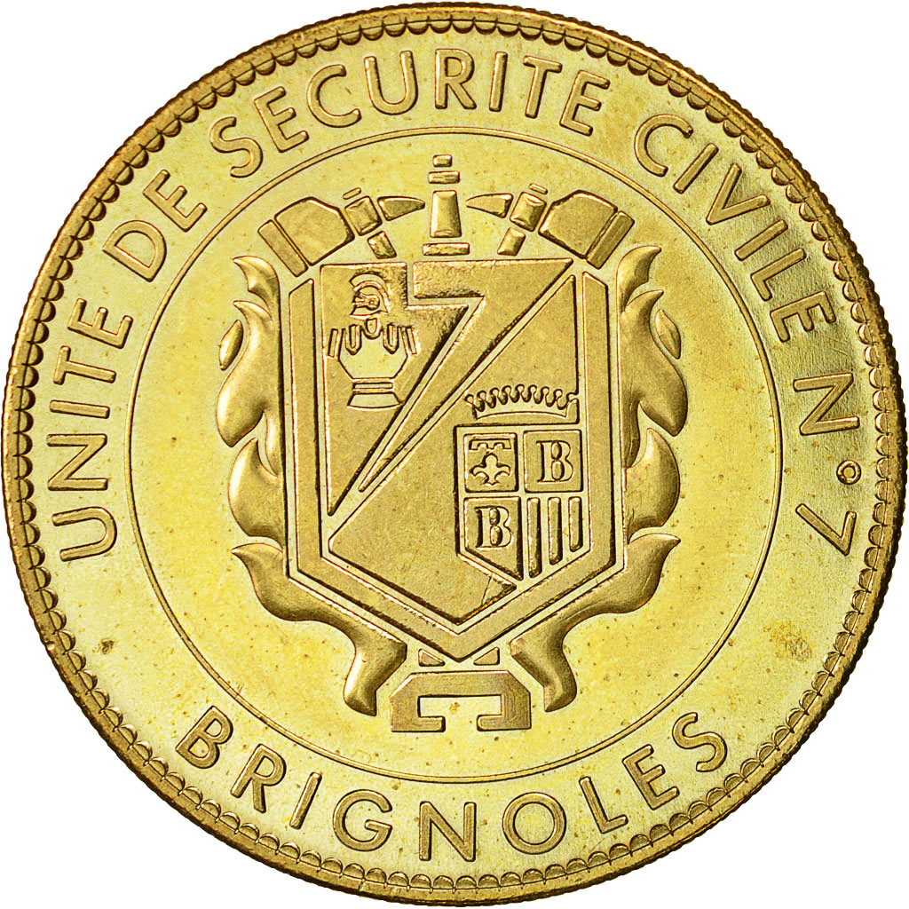 France, Token, Touristic token, Brignoles - Sécurité Civile - numéroté