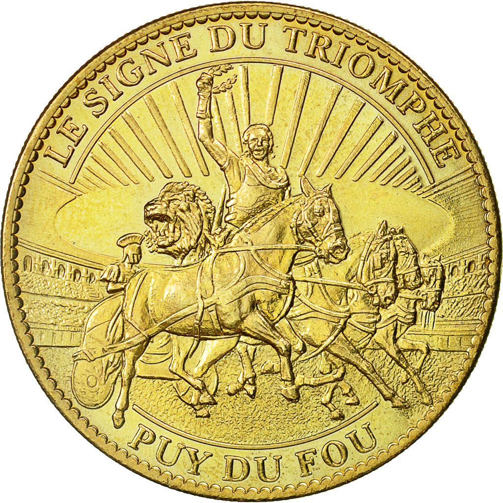 France, Token, Touristic token, Les Epesses -  Puy du Fou - Le signe du