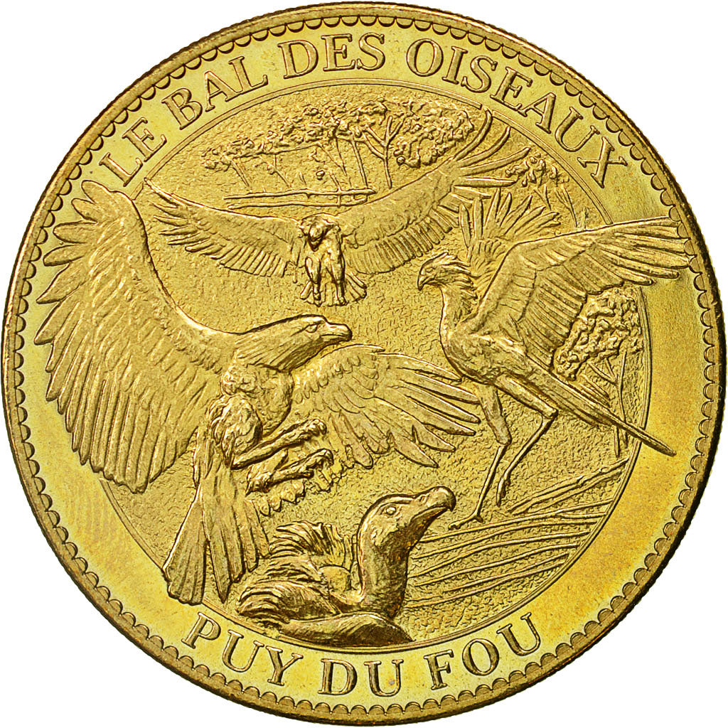 France, Token, Touristic token, Les Epesses -  Puy du Fou - Le bal des oiseaux