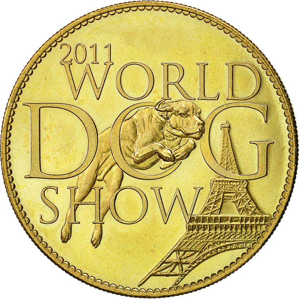 France, Token, Touristic token, Roissy - World Dog Show, 2011, Arthus Bertrand