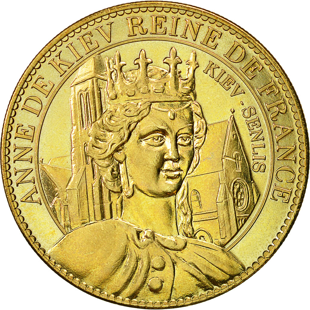 Frankrijk, Token, Toeristisch fiche, Ukraine - Anne de Kiev - Reine de France