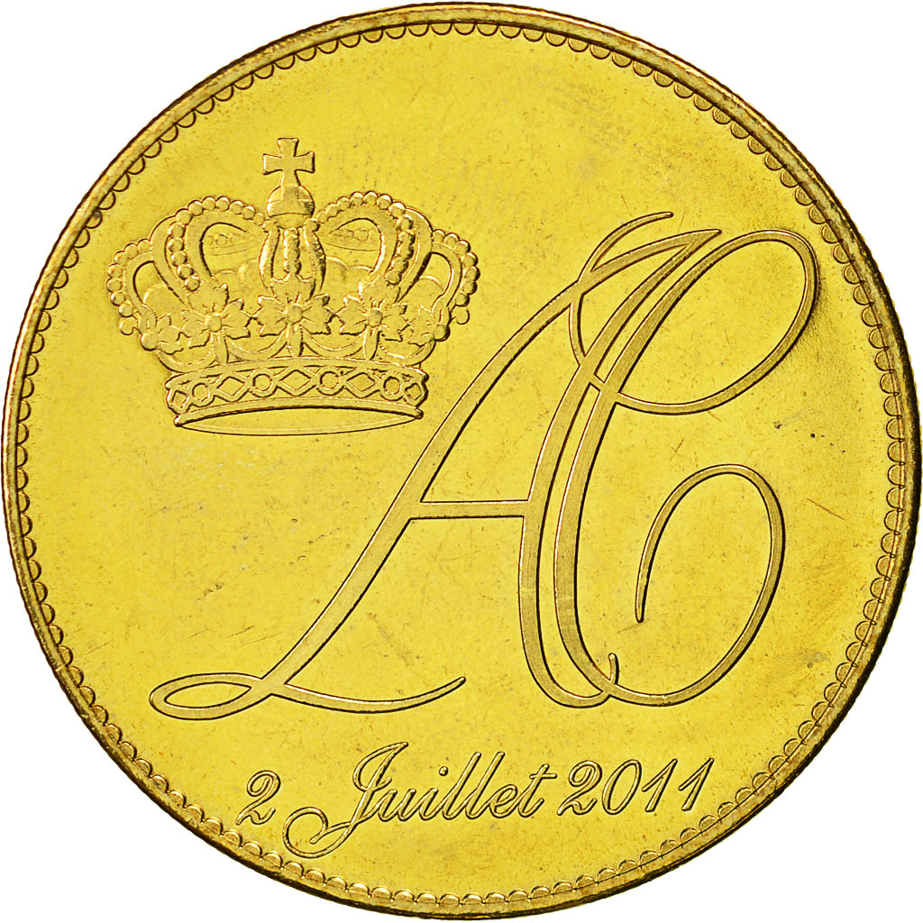France, Token, Touristic token, Monaco - Mariage princier - Albert et Charlène