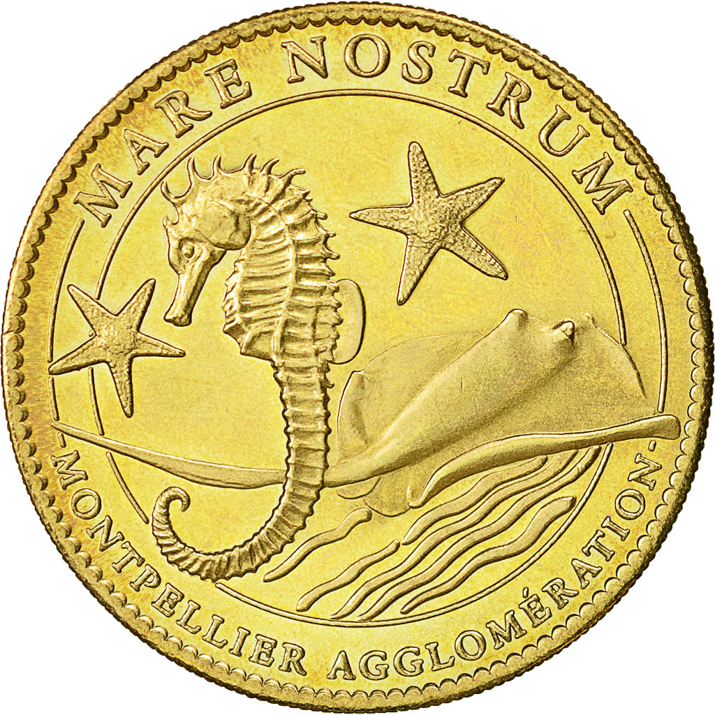 France, Token, Touristic token, Montpellier -  Aquarium Mare Nostrum, 2011