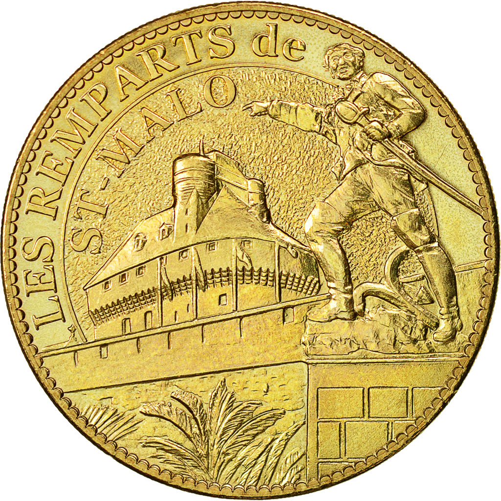 France, Token, Touristic token, Saint-Malo - les remparts, 2011, Arthus