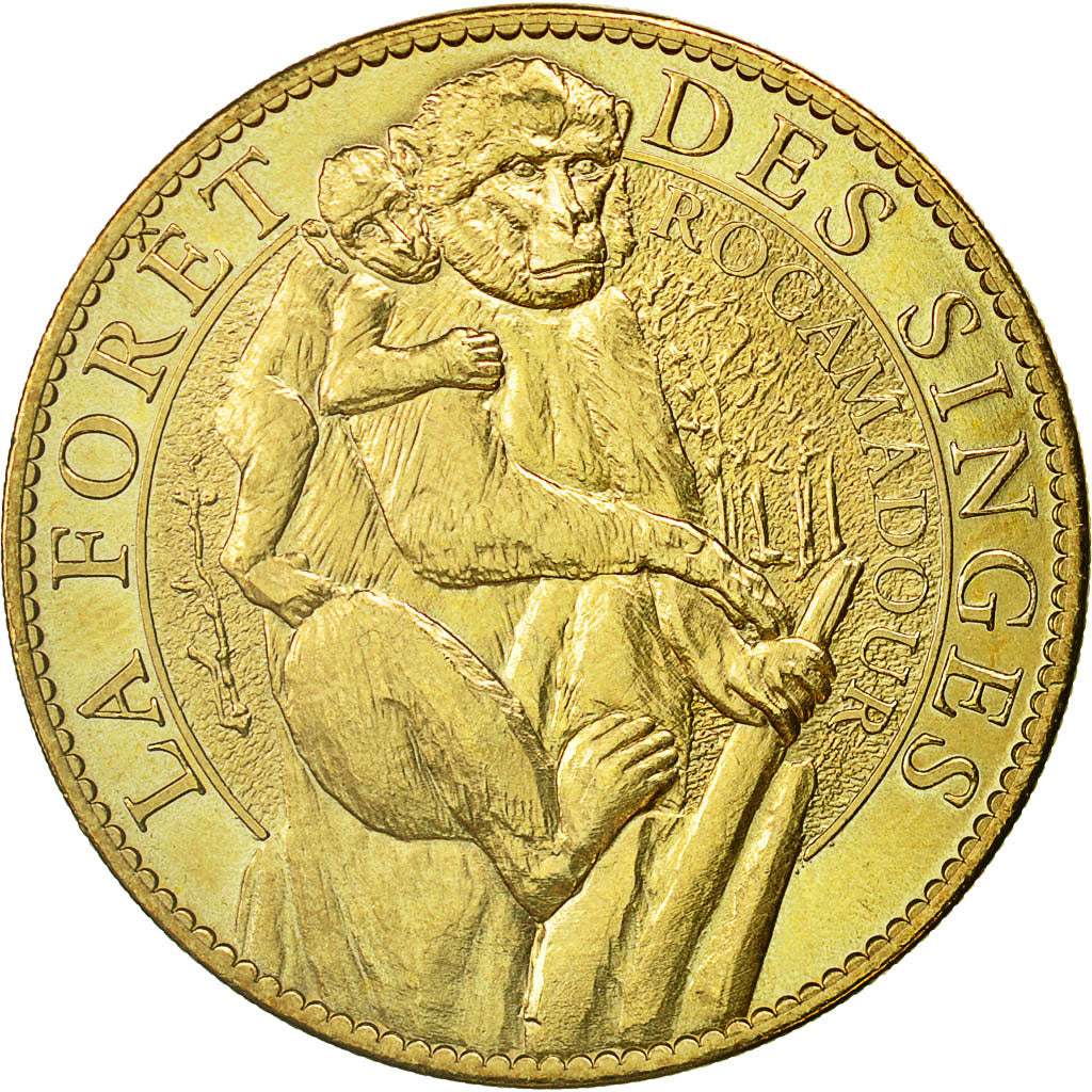 France, Token, Touristic token, Rocamadour -  La forêt des singes, 2011, Arthus