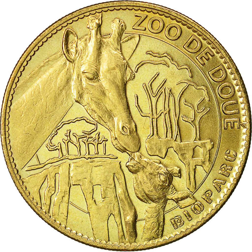 France, Token, Touristic token, Doué - le zoo, 2007, Arthus Bertrand