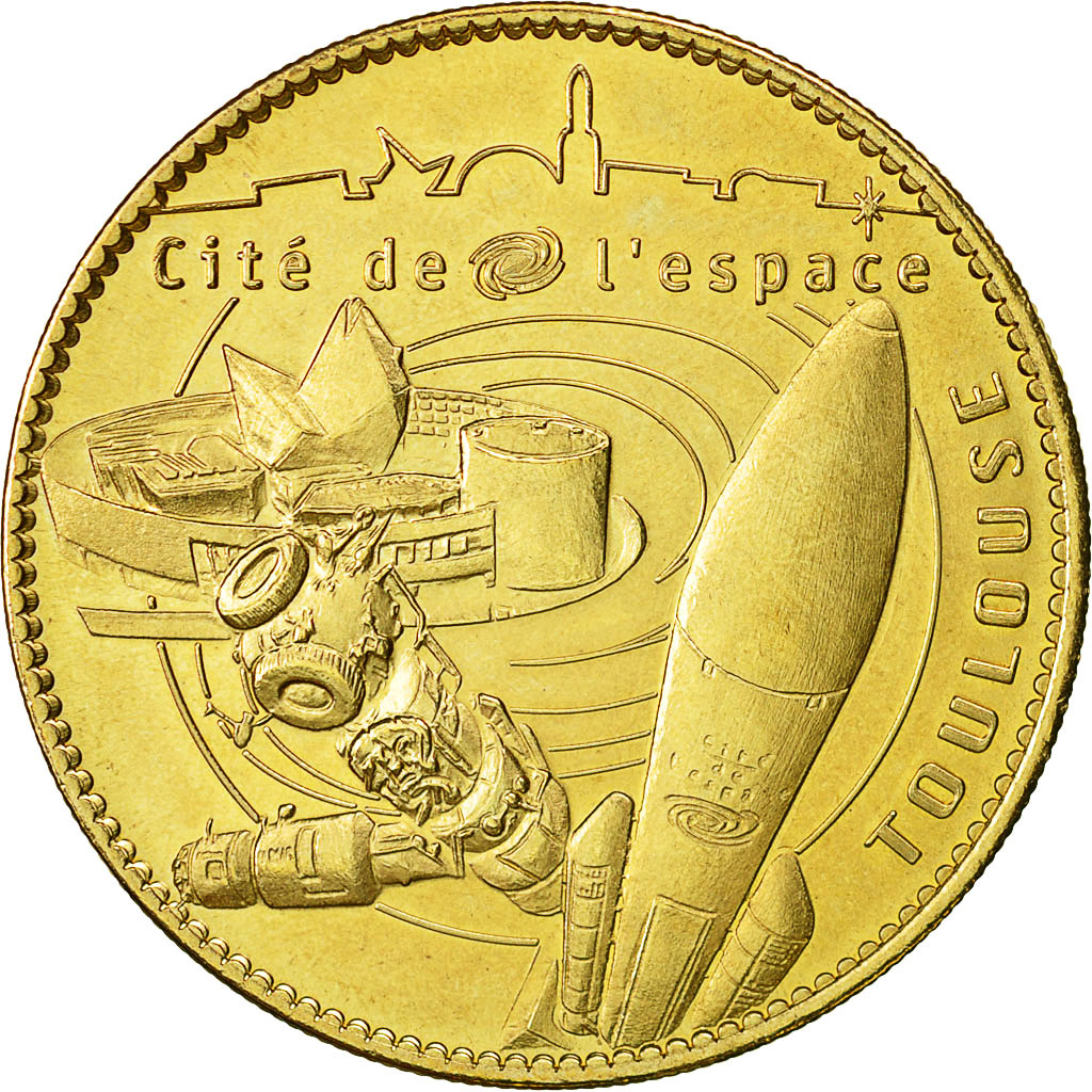 France, Token, Touristic token, Toulouse -  Cité de l'Espace, 2008, Arthus