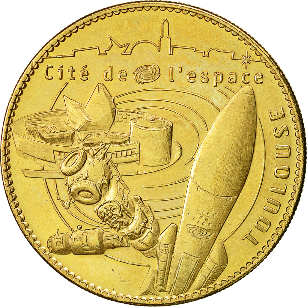France, Token, Touristic token, Toulouse -  Cité de l'Espace, 2009, Arthus