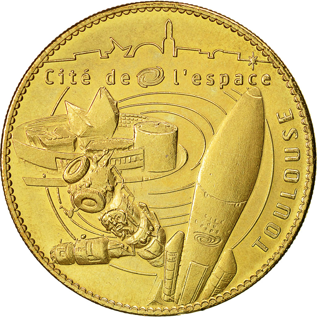 France, Token, Touristic token, Toulouse -  Cité de l'Espace, 2010, Arthus