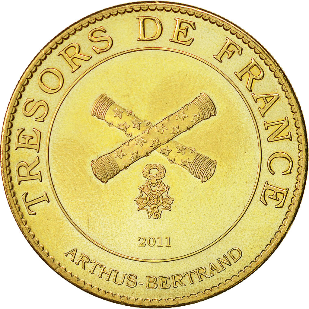 Francia, Token, Jetón turístico, Pérouges - Cité médiévale, 2011, Arthus