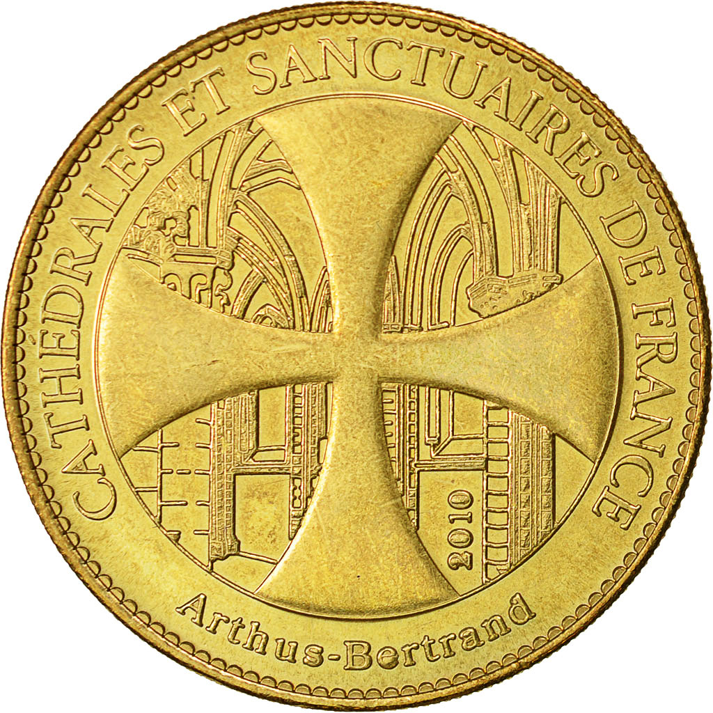 France, Token, Touristic token, Laon - Chapelle des Templiers, 2010, Arthus