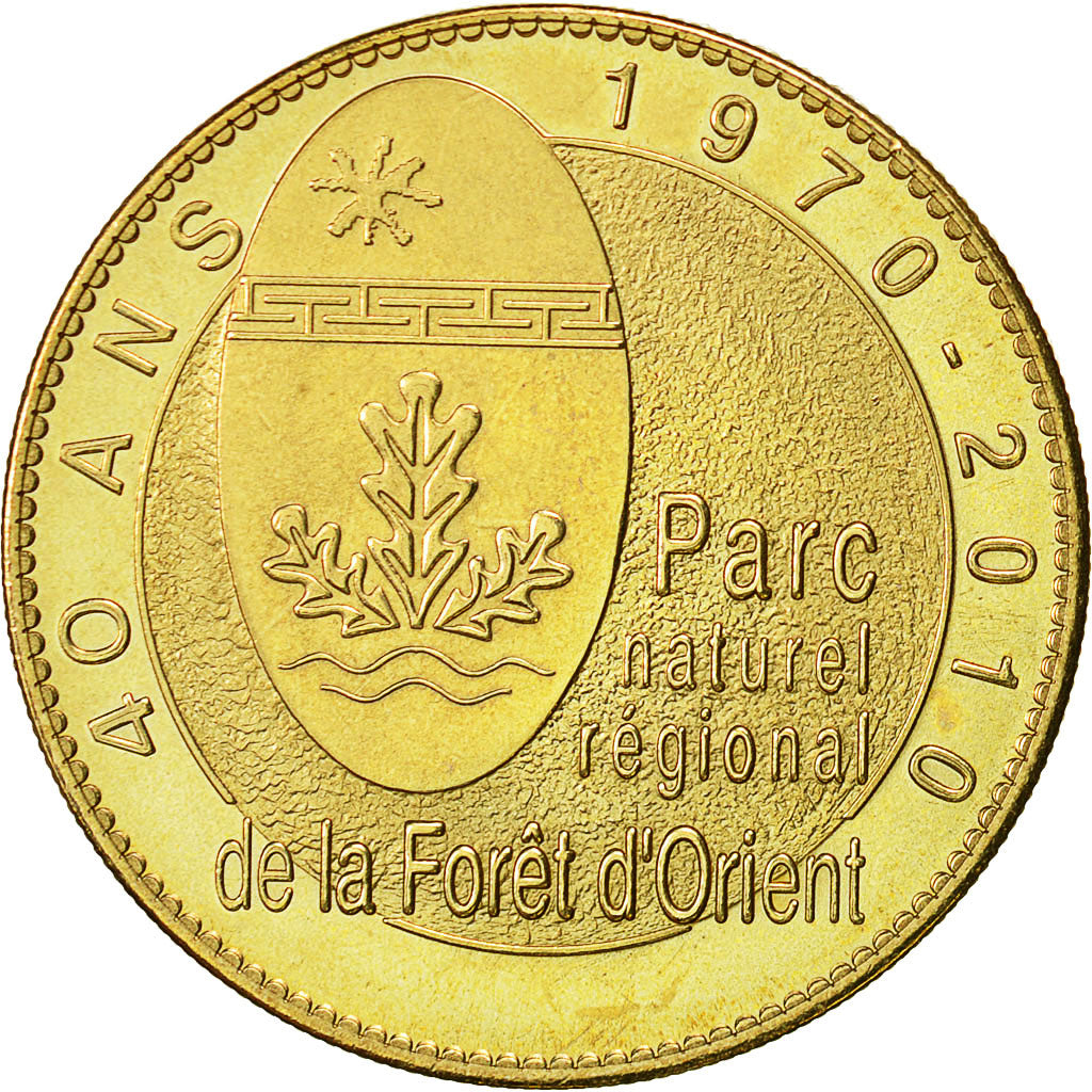 France, Token, Touristic token, Piney - Forêt d'Orient, 2010, Arthus Bertrand