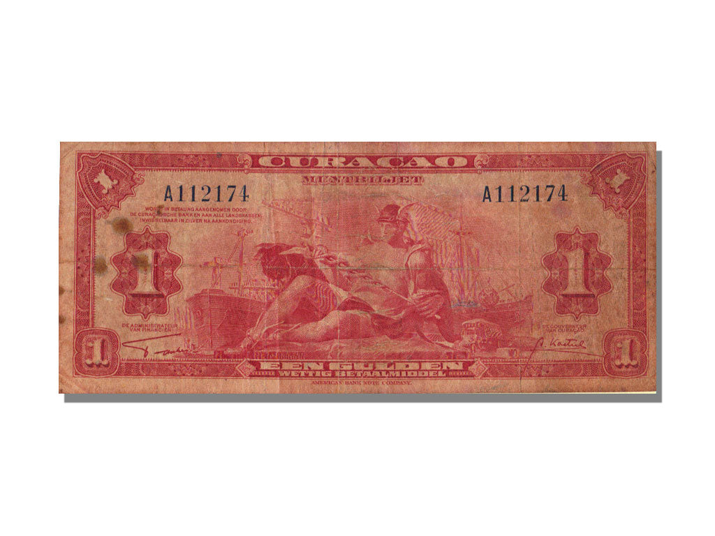 Curacao, 1 Gulden, 1942, EF(40-45)