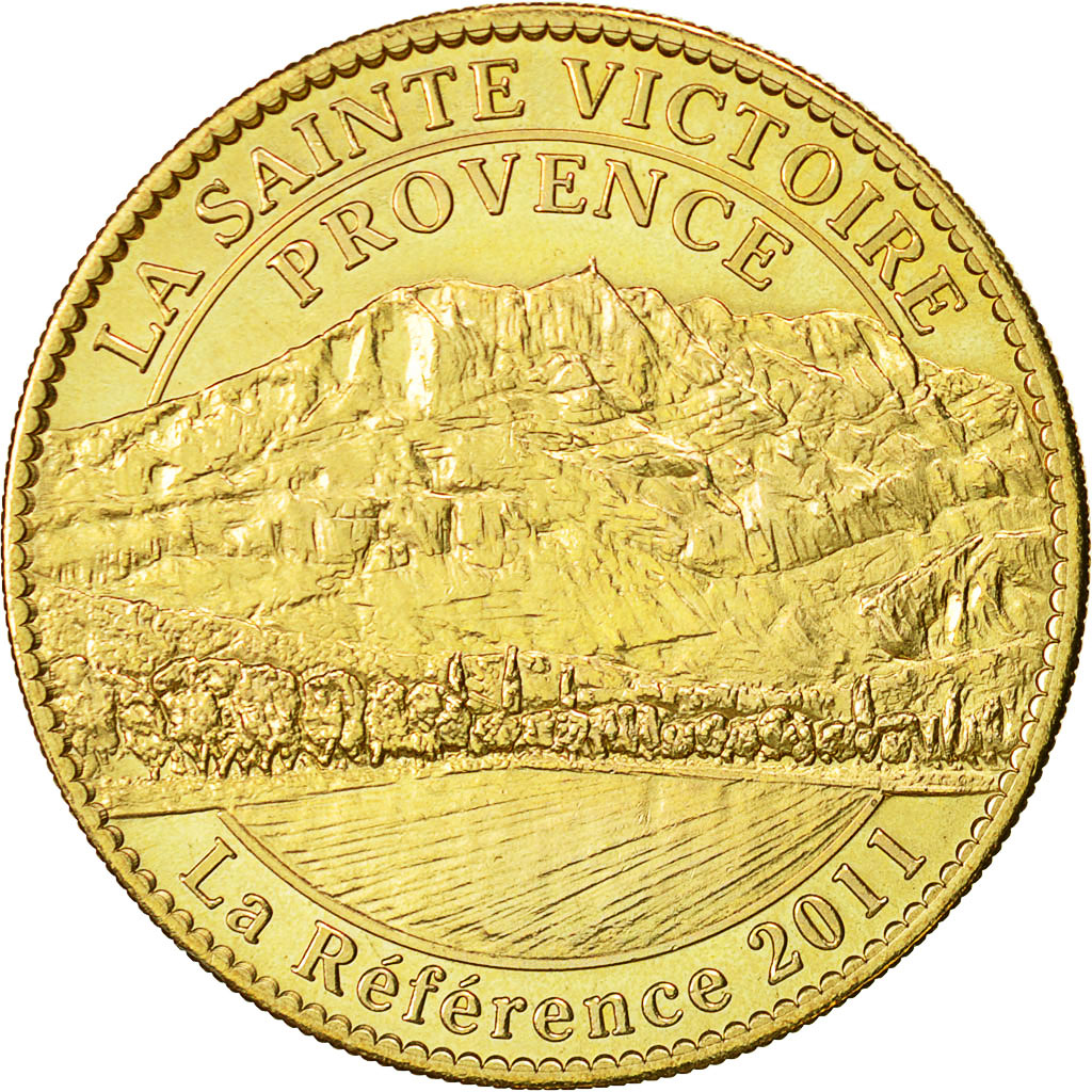 France, Token, Touristic token, Provence - La Sainte Victoire, 2011, Arthus