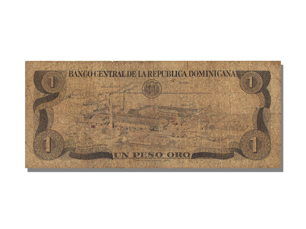 Dominican Republic, 1 Peso Oro, KM #117a, VF(20-25), E