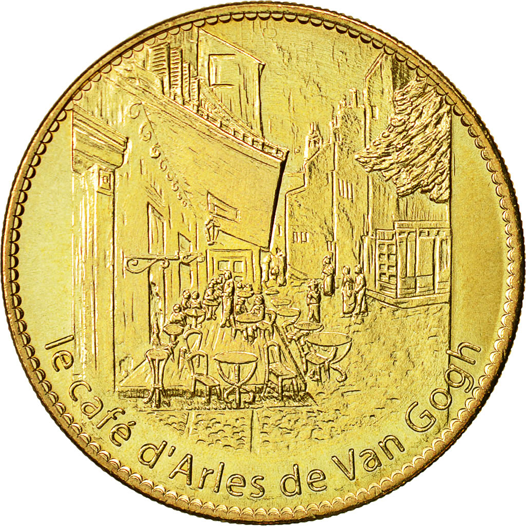 France, Token, Touristic token, Arles - Le café Van Gogh, 2009, Arthus