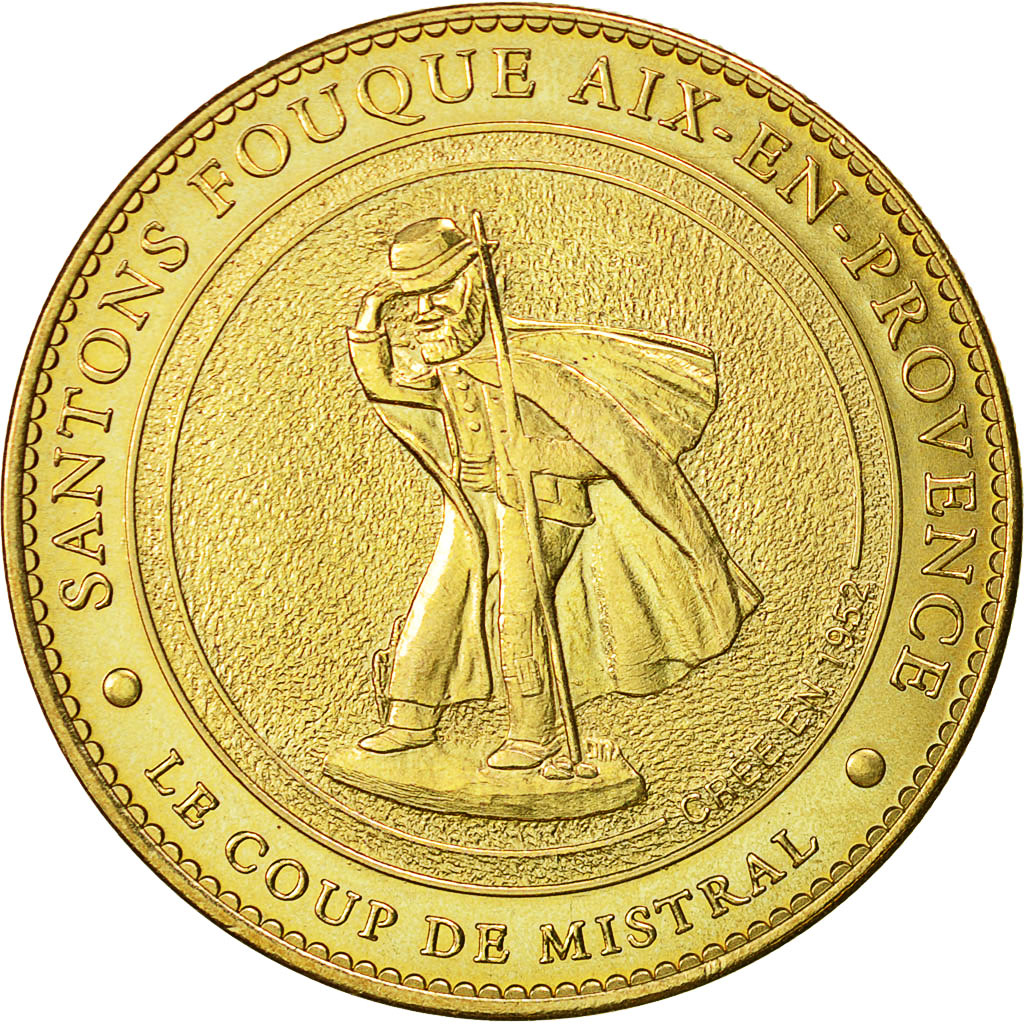 France, Token, Touristic token, Aix-en-Provence - Paul Fouque, 2010, Arthus