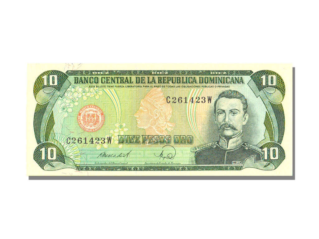 Banknote, Dominican Republic, 10 Pesos Oro, 1988, KM:119c, UNC(65-70)
