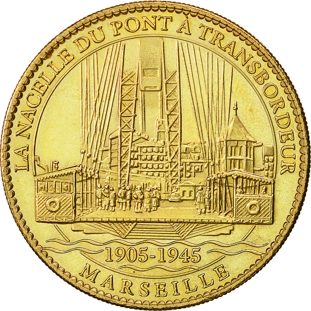 France, Token, Touristic token, Marseille - Le pont transbordeur, 2010, Arthus
