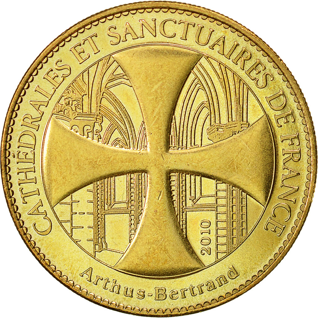 France, Token, Touristic token, Royan - Eglise Notre Dame, 2010, Arthus
