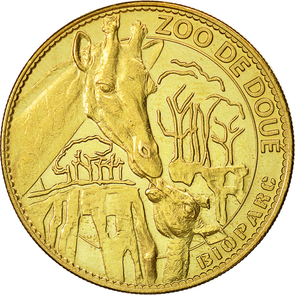 France, Token, Touristic token, Doué - le zoo, 2008, Arthus Bertrand