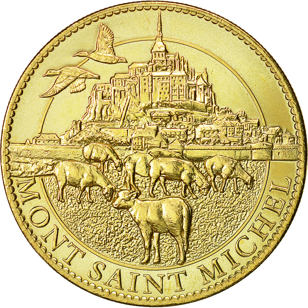France, Token, Touristic token, le Mont-Saint-Michel, 2010, Arthus Bertrand