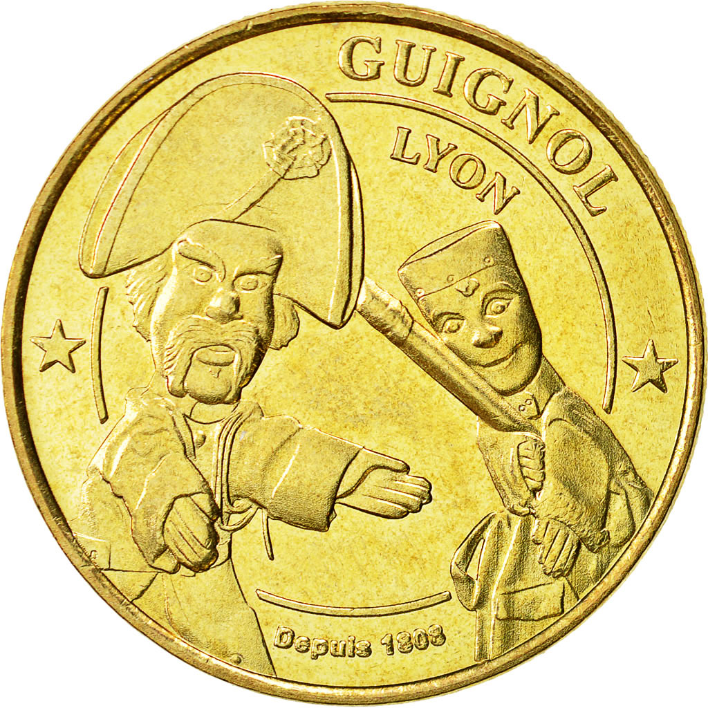 France, Jeton, Jeton Touristique, Lyon - Guignol, 2014, Arthus Bertrand, SUP