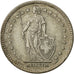 Coin, Switzerland, 2 Francs, 1961, Bern, EF(40-45), Silver, KM:21