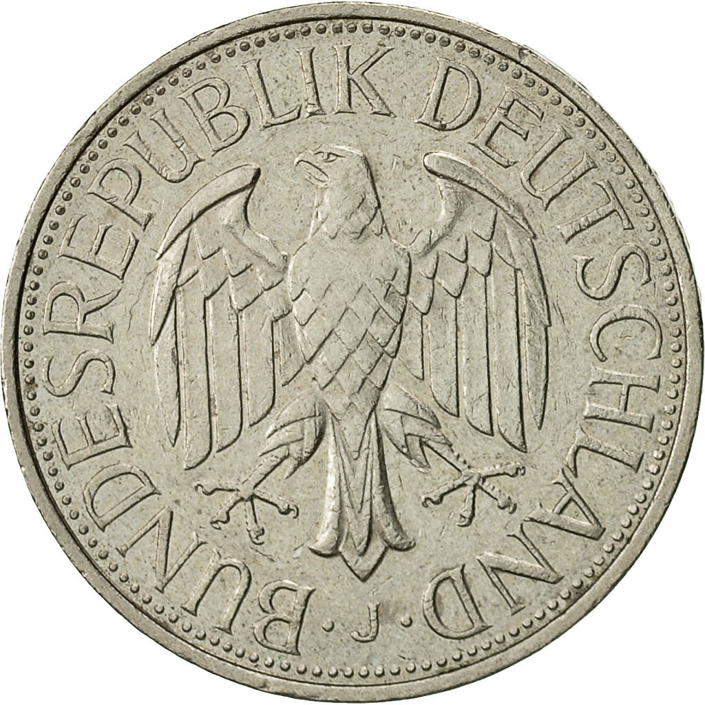 Moneta, Niemcy - RFN, Mark, 1985, Hambourg, EF(40-45), Miedź-Nikiel, KM:110