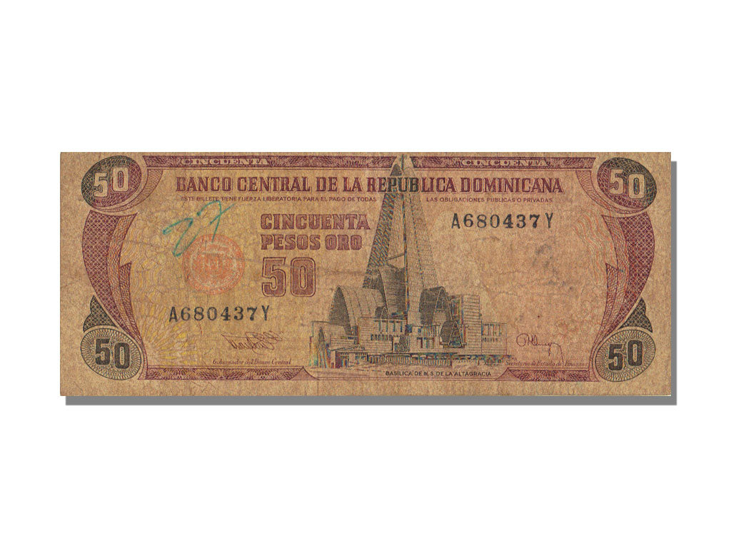 Dominican Republic, 50 Pesos Oro, 1994, VF(20-25), A