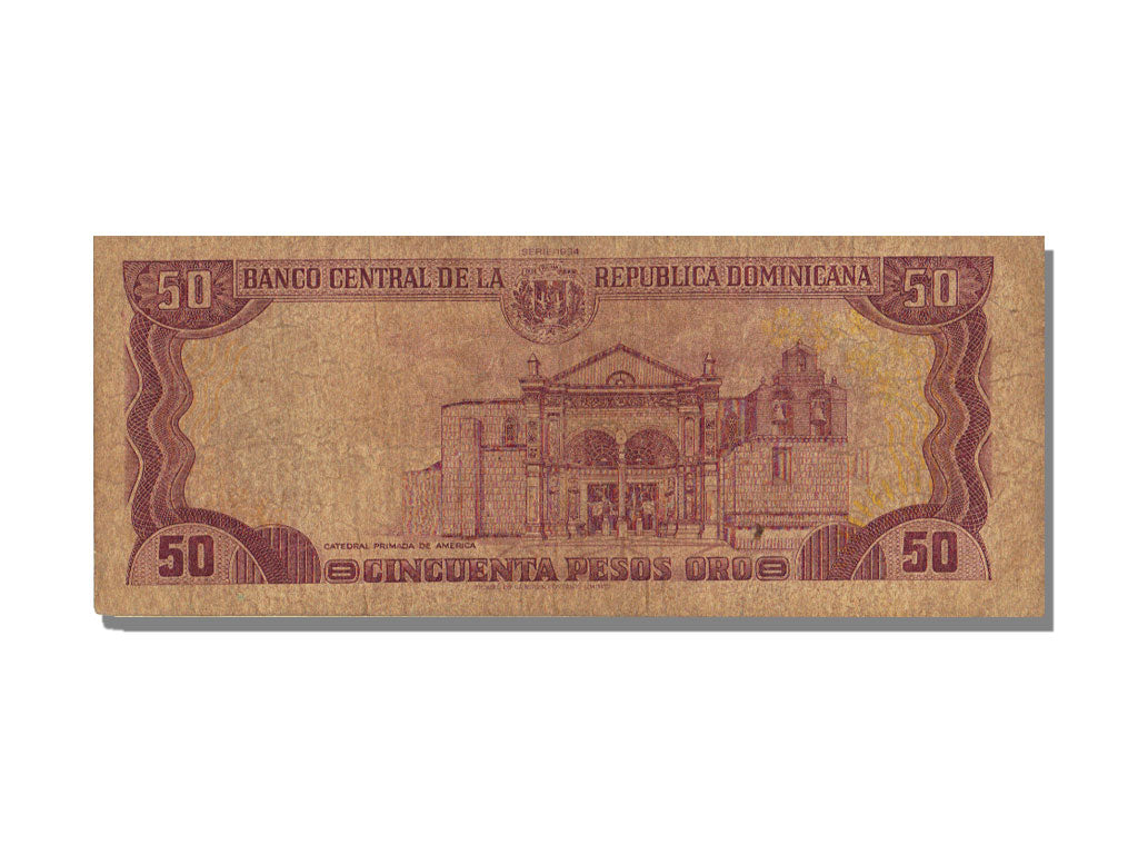 Dominican Republic, 50 Pesos Oro, 1994, VF(20-25), A