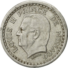 Münze, Monaco, Louis II, Franc, 1943, SS, Aluminium, KM:120, Gadoury:MC131
