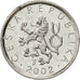 Moneta, Czechy, 10 Haleru, 2002, AU(55-58), Aluminium, KM:6