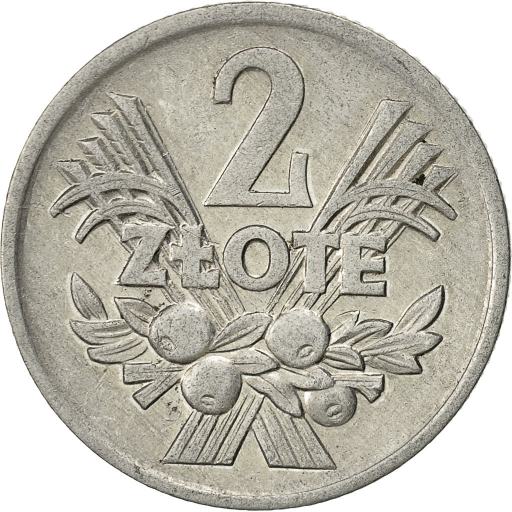 Monnaie, Pologne, 2 Zlote, 1974, Warsaw, TTB, Aluminium, KM:46