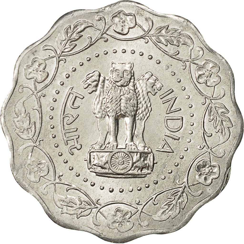 INDIA-REPUBLIC, 10 Paise, 1976, AU(55-58), Aluminum, KM:27.1