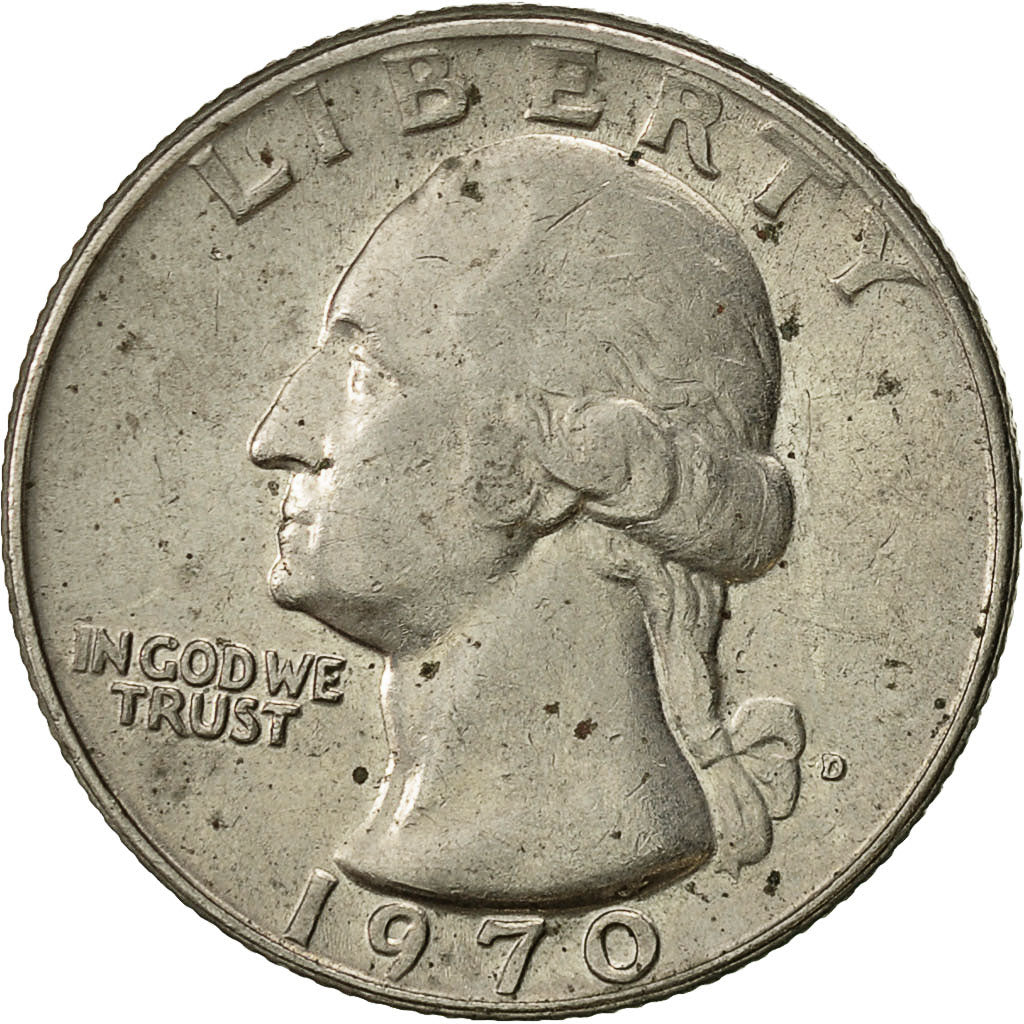 Moneta, Stati Uniti, Washington Quarter, Quarter, 1970, U.S. Mint, Philadelphia