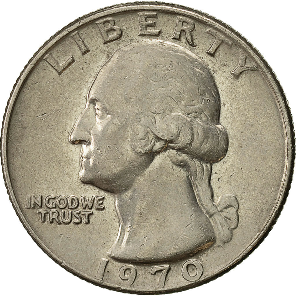 Coin, United States, Washington Quarter, Quarter, 1970, U.S. Mint, Philadelphia