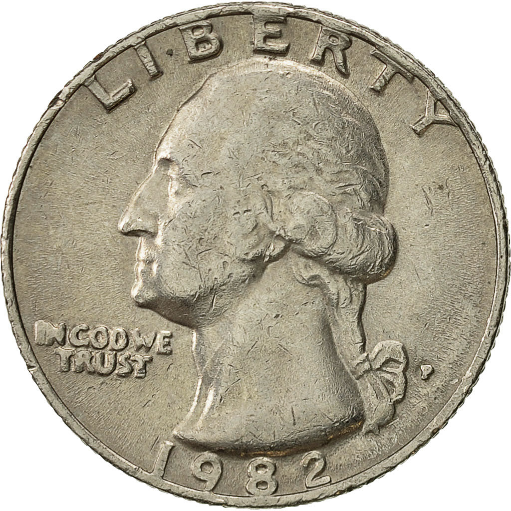 Moneta, Stati Uniti, Washington Quarter, Quarter, 1982, U.S. Mint, Philadelphia