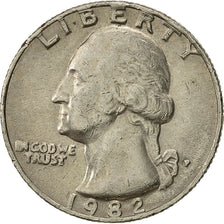 Moneta, Stati Uniti, Washington Quarter, Quarter, 1982, U.S. Mint, Philadelphia