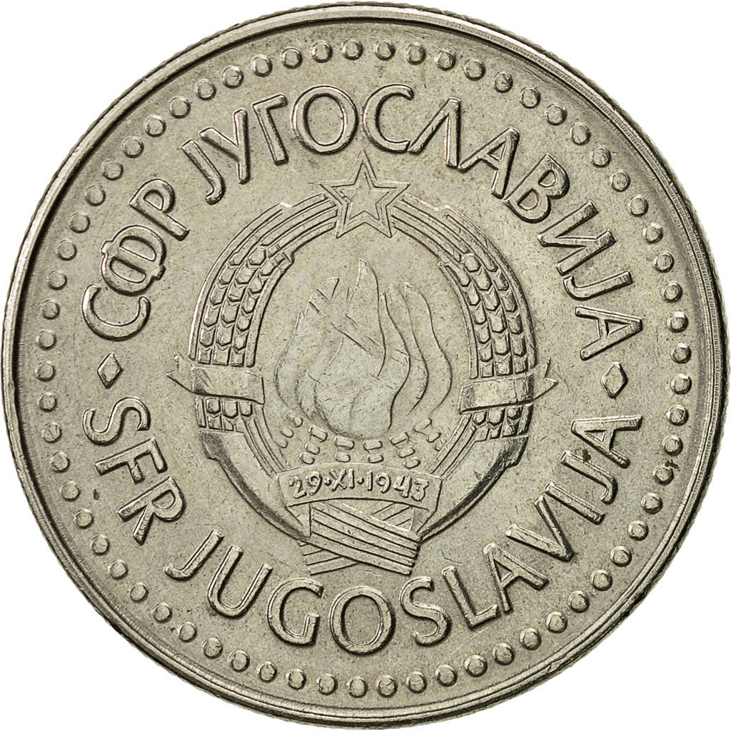 Moneta, Iugoslavia, 100 Dinara, 1987, BB+, Rame-nichel-zinco, KM:114