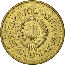 Moneda, Yugoslavia, 5 Dinara, 1985, MBC, Níquel - latón, KM:88