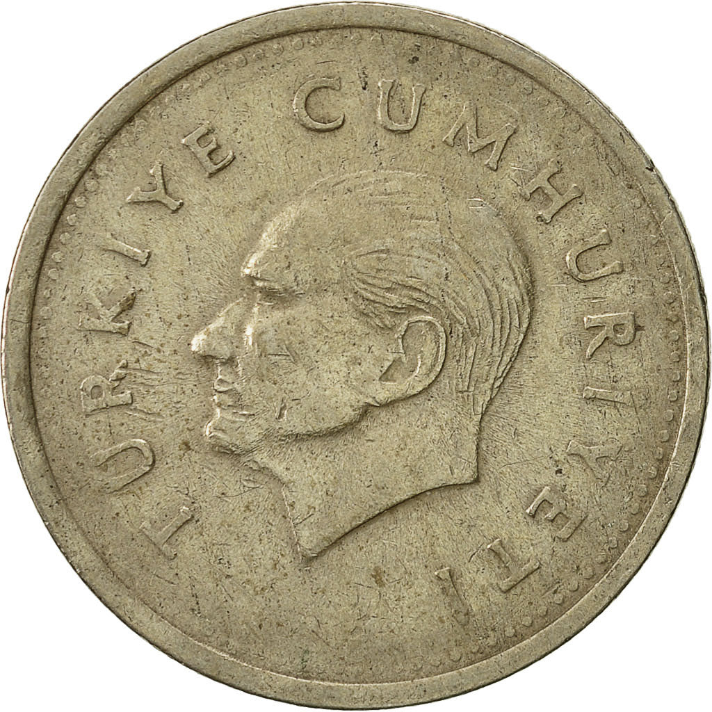 Coin, Turkey, 1000 Lira, 1997, EF(40-45), Nickel-brass, KM:997