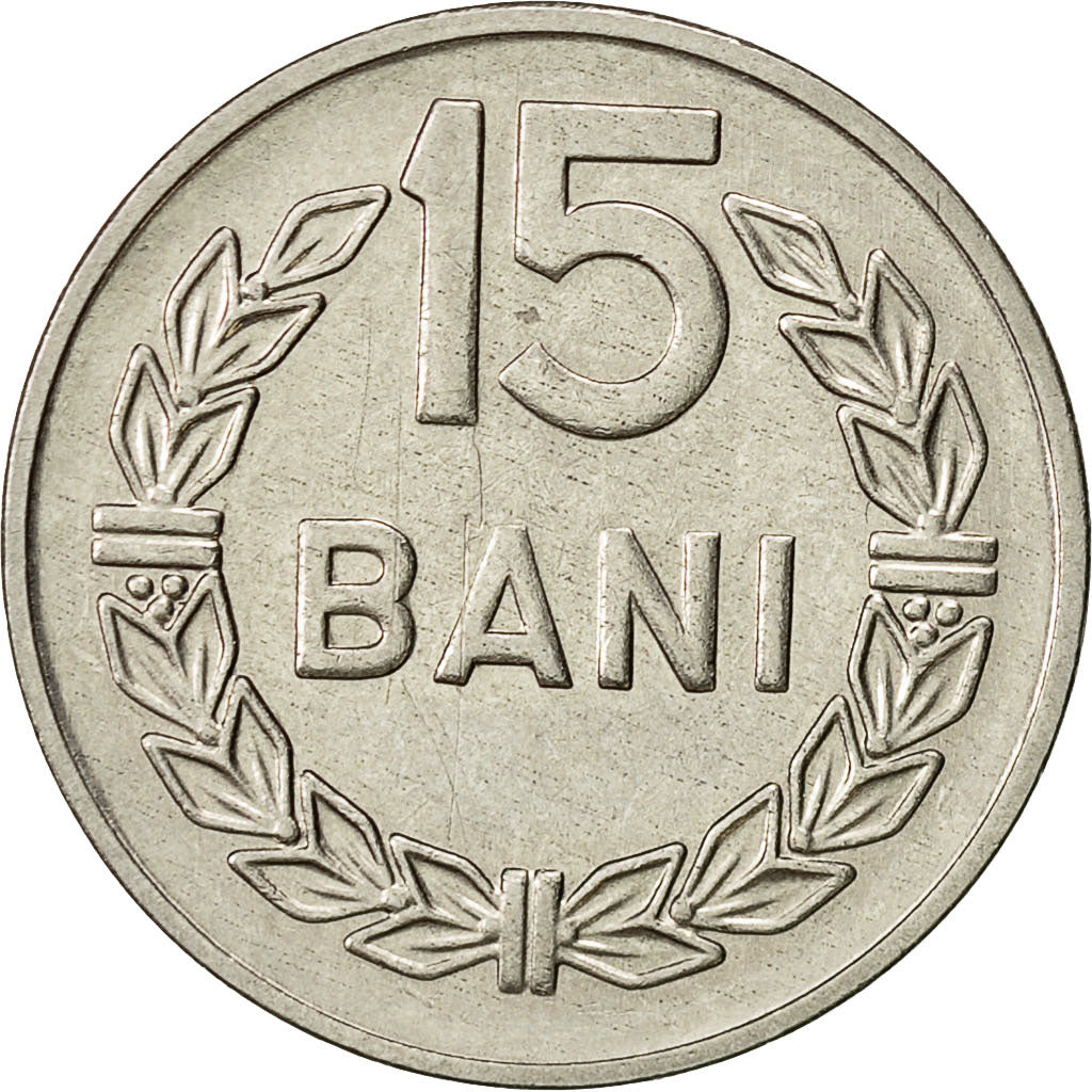 Coin, Romania, 15 Bani, 1966, AU(55-58), Nickel Clad Steel, KM:93