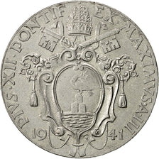Moneda, CIUDAD DEL VATICANO, Pius XII, Lira, 1944, Roma, MBC+, Acero inoxidable