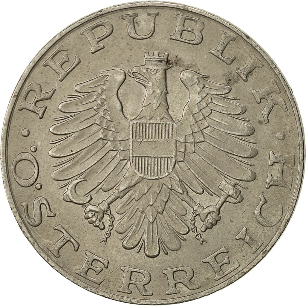 Coin, Austria, 10 Schilling, 1980, EF(40-45), Copper-Nickel Plated Nickel