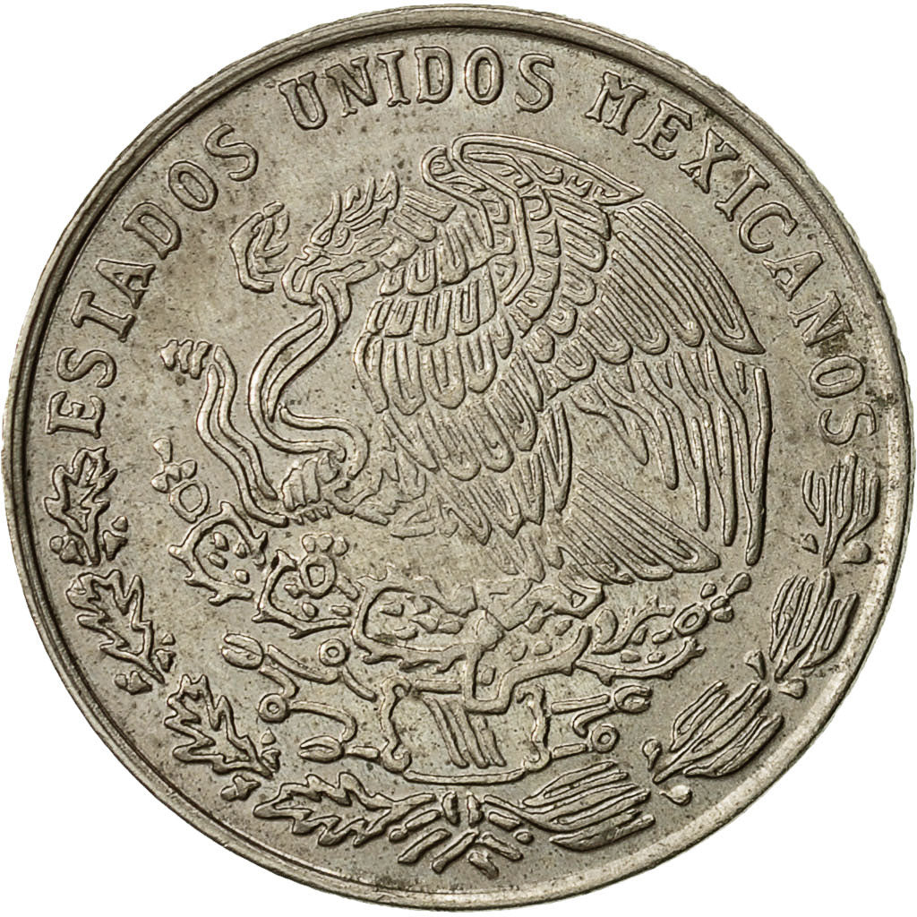 Moneta, Messico, 20 Centavos, 1976, Mexico City, BB, Rame-nichel, KM:442