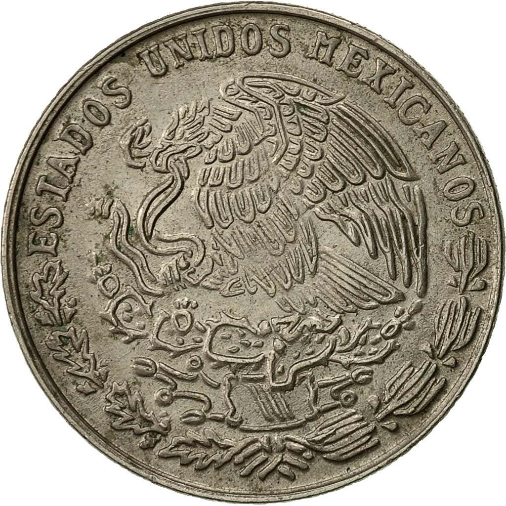 Moneda, México, 20 Centavos, 1976, Mexico City, BC+, Cobre - níquel, KM:442