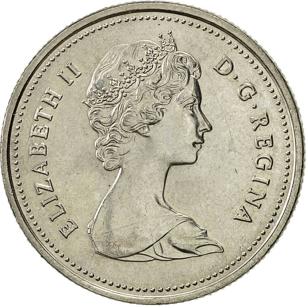 Coin, Canada, Elizabeth II, 25 Cents, 1986, Royal Canadian Mint, Ottawa