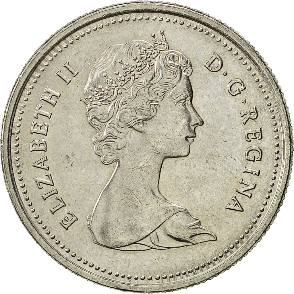 Coin, Canada, Elizabeth II, 25 Cents, 1984, Royal Canadian Mint, Ottawa