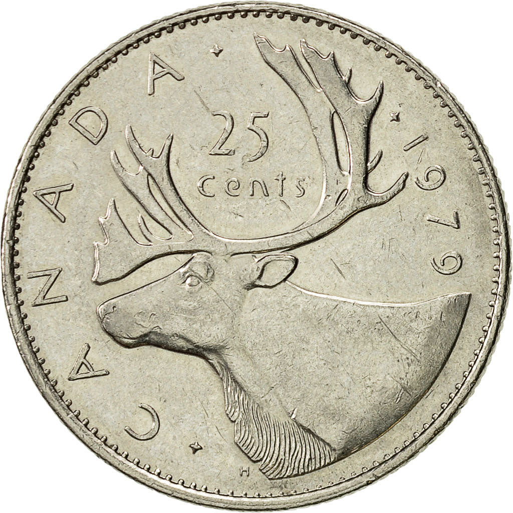 Coin, Canada, Elizabeth II, 25 Cents, 1979, Royal Canadian Mint, Ottawa